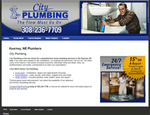 Tablet Screenshot of cityplumbingne.com